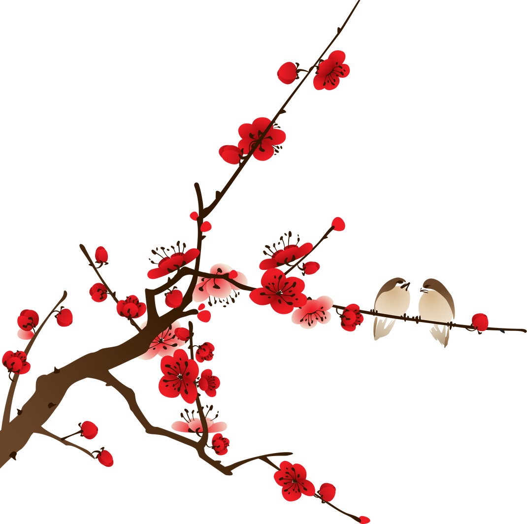 Oriental style painting - Plum blossom